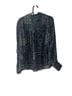 Sézane Floral Blue Green Long Sleeve Blouse Size 4 - photo 2