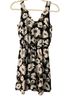 Lush Floral Black White Green Casual Dress Size S - photo 1