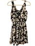 Lush Floral Black White Green Casual Dress Size S - photo 2