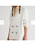 Aureta Studio 100% Linen Ivory Blazer Size XS - photo 4
