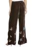 Johnny Was 100% Silk Floral Brown Casual Pants Size XXL - photo 2