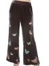 Johnny Was 100% Silk Floral Brown Casual Pants Size XXL - photo 3