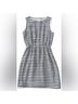 J.Crew 100% Silk Stripes White Blue Casual Dress Size 0X - photo 7
