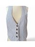 Old Navy Stripes Gray White Vest Size M - photo 5