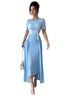 Shein Floral Blue Casual Dress Size L - photo 1