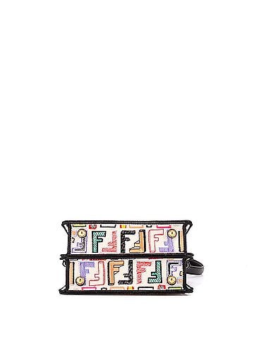 Fendi Peekaboo ISeeU Bag Embroidered Zucca Canvas Petite (view 2)