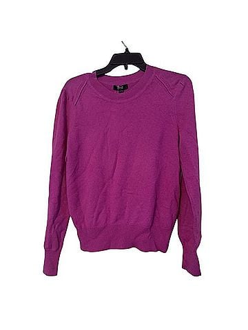 Aqua Cashmere Crew Neck Cashmere Pullover Sweater (view 1)