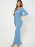 Shein Blue Casual Dress Size L - photo 5