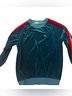 Aviator Nation Stripes Green Sweatshirt Size S - photo 4