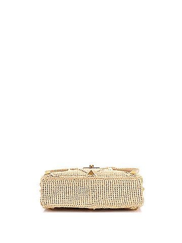 Valentino Garavani Roman Stud Flap Bag Woven Raffia Medium (view 2)
