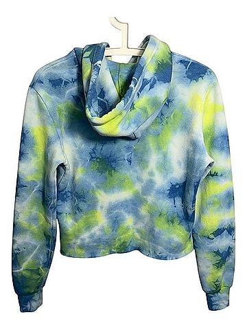 Aviator Nation Tie Dye Crop Hoodie Sweatshirt (view 2)
