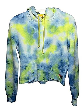 Aviator Nation Tie Dye Crop Hoodie Sweatshirt (view 1)