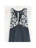 Creation Floral Black White Cocktail Dress Size 6 - photo 3