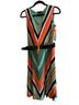Tahari 95% Polyester 5% Spandex 100% Polyester Stripes Multi Color Casual Dress Size 10 - photo 1