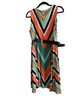 Tahari 95% Polyester 5% Spandex 100% Polyester Stripes Multi Color Casual Dress Size 10 - photo 2