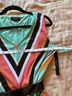 Tahari 95% Polyester 5% Spandex 100% Polyester Stripes Multi Color Casual Dress Size 10 - photo 7