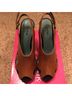 Anthropologie Print Brown Blue Wedges Size 9 - photo 9