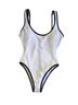 No Boundaries White Black One Piece Swimsuit Size S - photo 1
