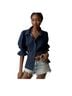Anthropologie Blue Denim Jacket Size L - photo 1