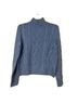 Aqua 100% Cashmere Graphic Blue Cashmere Pullover Sweater Size S - photo 1