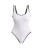 No Boundaries White Black One Piece Swimsuit Size S - photo 4