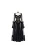 Dolls Kill 100% Polyester Solid Black Casual Dress Size XS - photo 1