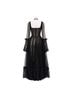 Dolls Kill 100% Polyester Solid Black Casual Dress Size XS - photo 2
