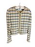 St. John Plaid Yellow Black Blazer Size 12 - photo 1