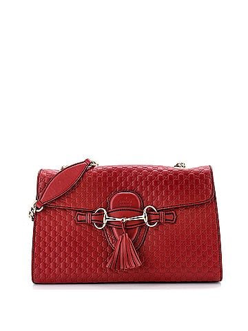 Gucci Emily Chain Flap Bag Microguccissima Leather Medium (view 1)