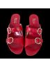 True Meaning 100% Leather Red Sandals Size 6 - photo 4