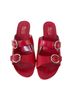 True Meaning 100% Leather Red Sandals Size 6 - photo 1