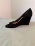 Butter 100% Suede Black Wedges Size 10 - photo 4