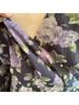 Saylor 100% Polyester Floral Purple Blue Cocktail Dress Size M - photo 6