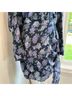 Saylor 100% Polyester Floral Purple Blue Cocktail Dress Size M - photo 5