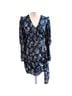 Saylor 100% Polyester Floral Purple Blue Cocktail Dress Size M - photo 2