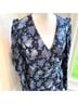 Saylor 100% Polyester Floral Purple Blue Cocktail Dress Size M - photo 11
