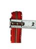 Tory Burch 100% Leather Graphic Stripes Red Leather Wallet One size - photo 7