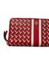 Tory Burch 100% Leather Graphic Stripes Red Leather Wallet One size - photo 3