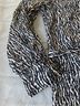 H&M Animal Print Black White Wool Dress Size S - photo 5