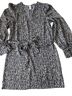 H&M Animal Print Black White Wool Dress Size S - photo 1