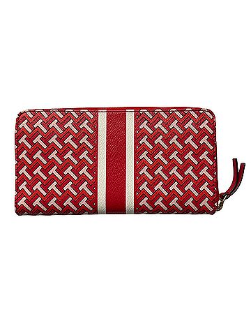 Tory Burch T Zag Zip Monogram Large Continental Leather Wallet (view 2)