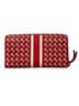 Tory Burch 100% Leather Graphic Stripes Red Leather Wallet One size - photo 2