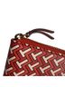 Tory Burch 100% Leather Graphic Stripes Red Leather Wallet One size - photo 4