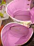 Coach 100% Canvas White Pink Yellow Sneakers Size 9 1/2 - photo 7
