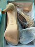 Butter Tan Black Heels Size 10 - photo 4