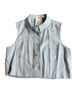 Hevron Blue Sleeveless Button-Down Shirt Size M - photo 1