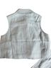 Hevron Blue Sleeveless Button-Down Shirt Size M - photo 2