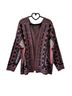 metaphor Aztec Or Tribal Print Black Pink Gray Cardigan Size XL - photo 1