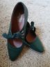 American Duchess 100% Leather Green Heels Size 7 - photo 3