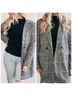 Sanctuary Plaid Tan Gray Coat Size M - photo 3